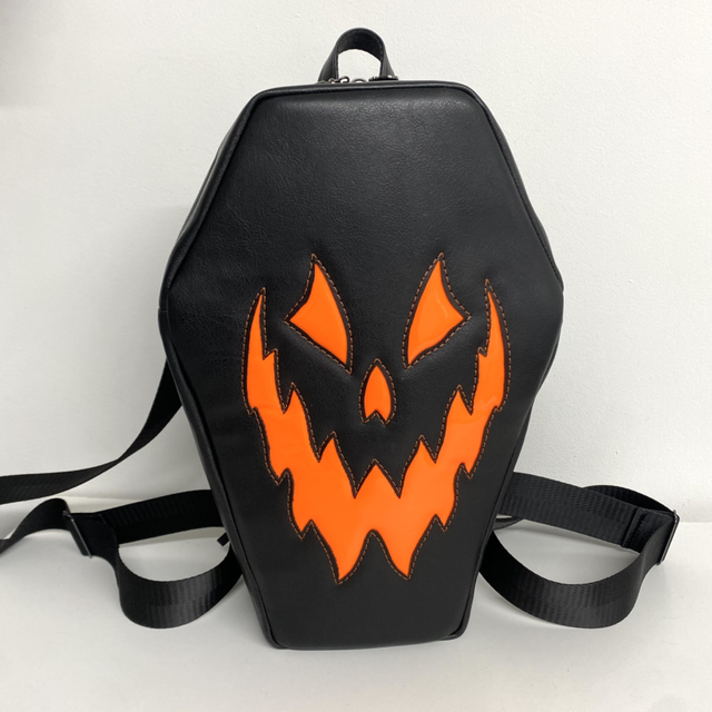 Black Coffin Shaped Backpack 