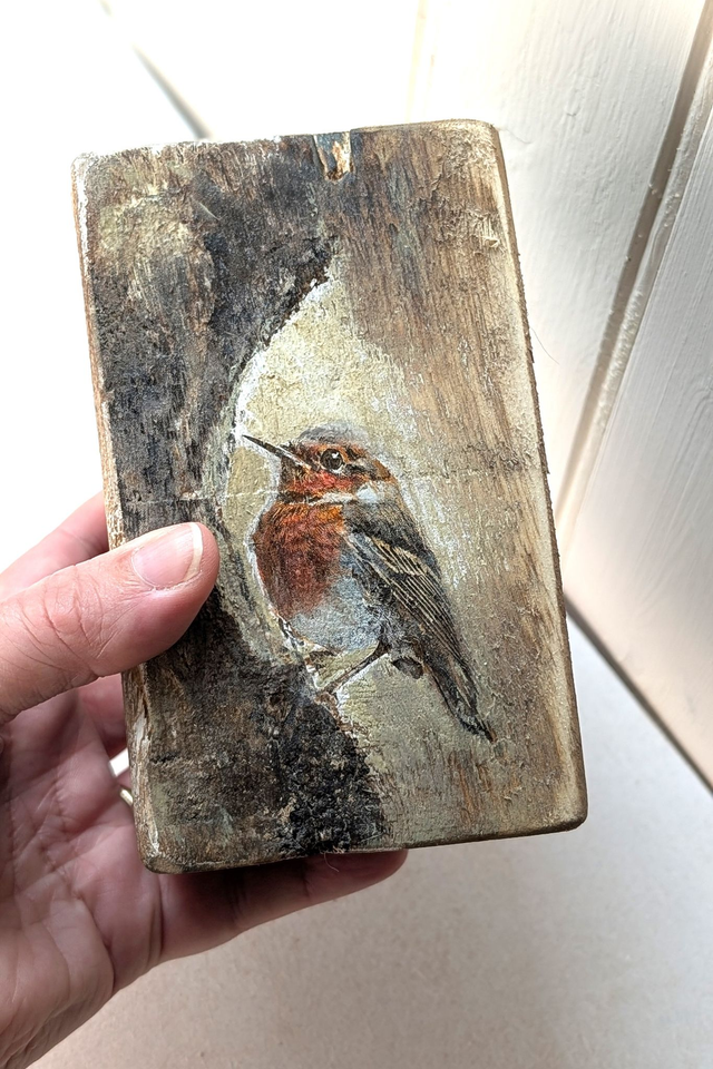 Robin's Hollow - Tealight Holder Reclaimed Wood