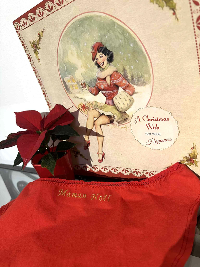 Pack sous-vêtements brodés Noël couple