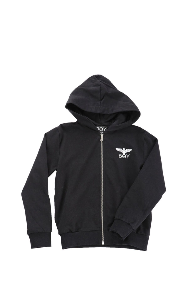 465601 - FELPA BOY LONDON ZIP CAPPUCCIO STAMPA SCHIENA