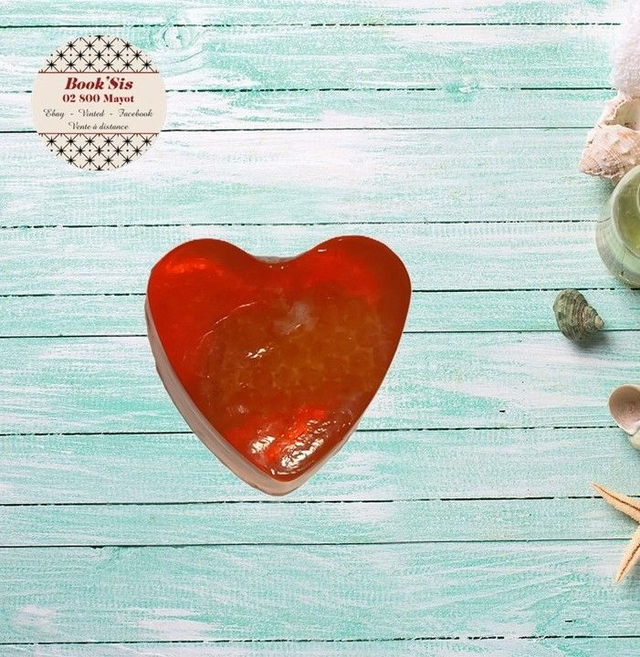 Savon glycérine Coeur " Miel "