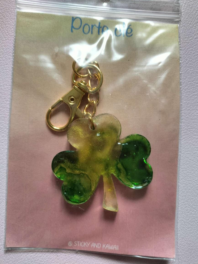 Porte clé trèfle