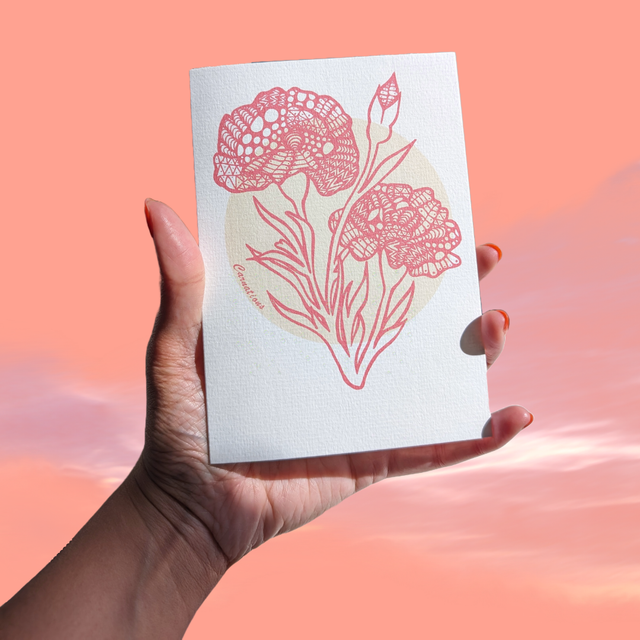 January/ Carnations - Flower of the month series