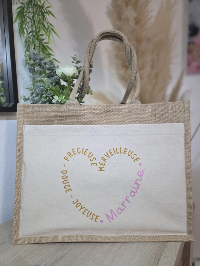 Cabas &quot;coeur&quot;