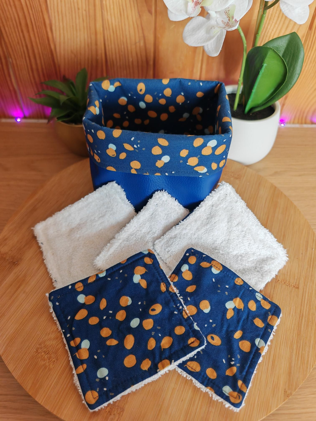 Panière +lingettes bleu