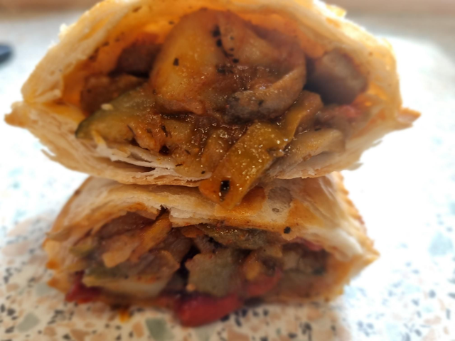 1x Gluten and dairy free Curry Veggie Pastry