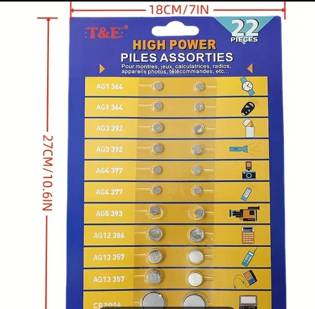 Superalkaline patareide komplekt 22tk