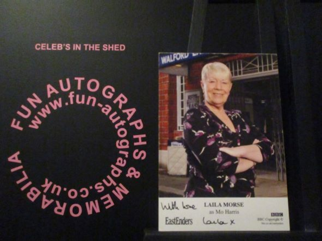 Laila Morse (Mo Harris) Authentic Autographed EastEnders 6x4 Cast Card