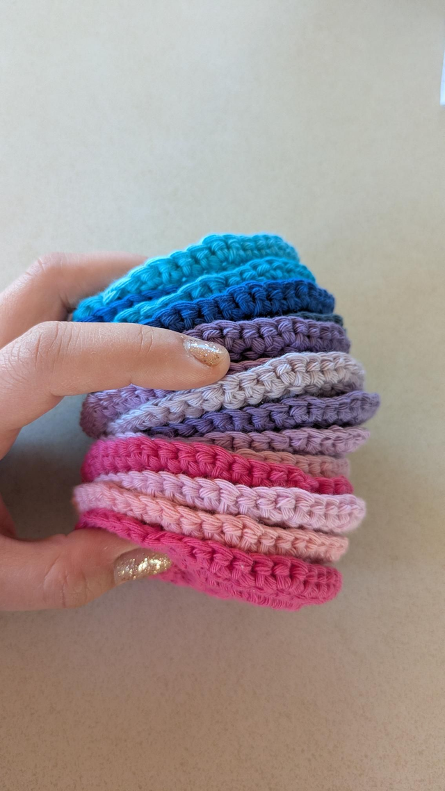 Coton réutilisable 6 pièces