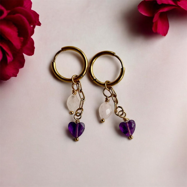 Walentynkowe kolczyki II złote