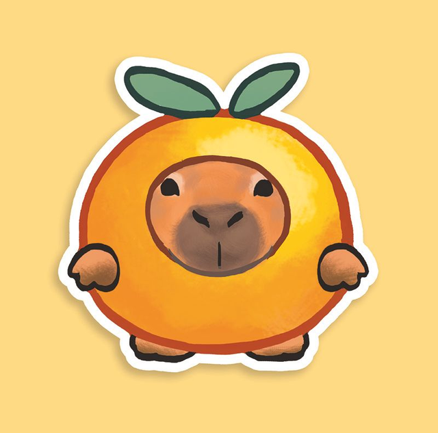 Capybara vinyl sticker