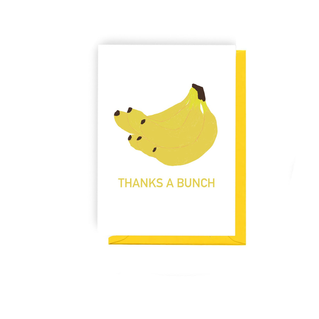 Thanks a Bunch - Illustrated Thanks Card  
