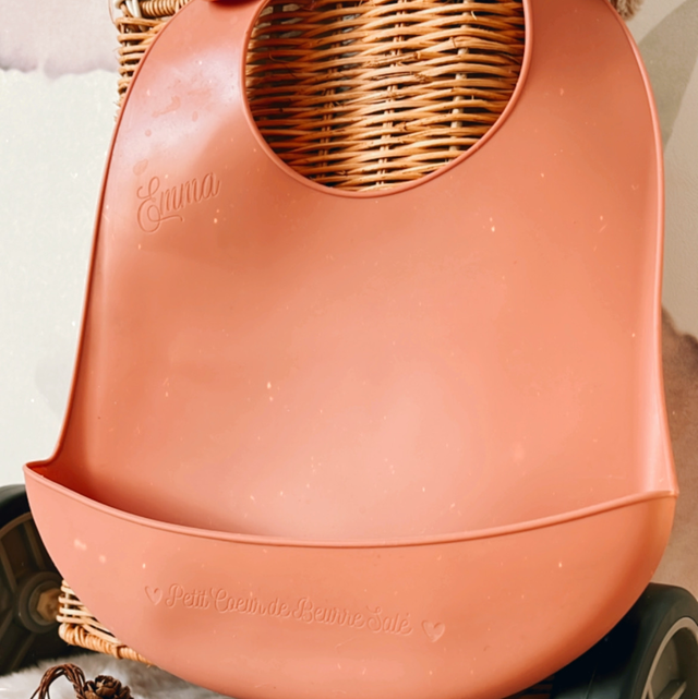 Bavoir personnalisé en silicone 