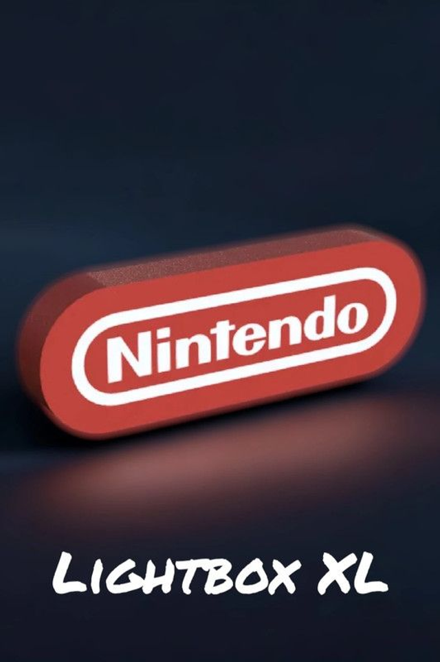 Lampe LED Nintendo – Lightbox XL / Déco gamer rétro