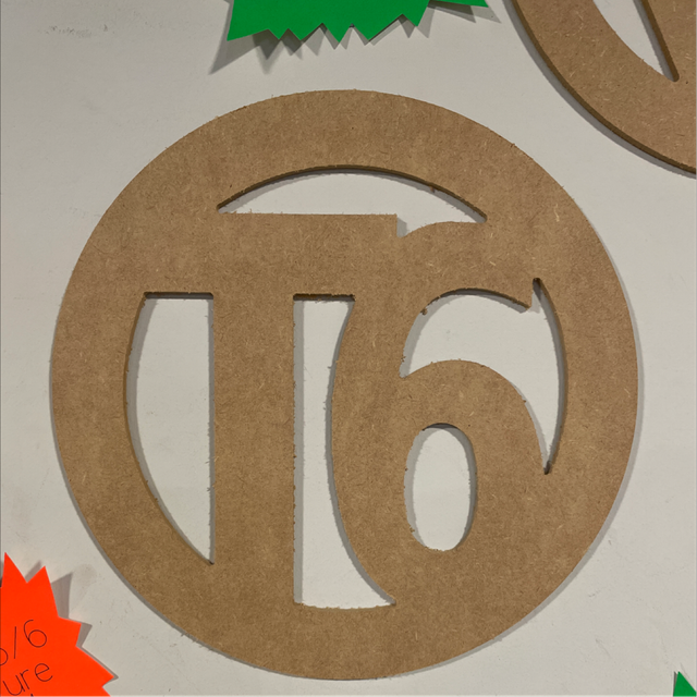 T6 Mdf Logo 6mm Approx 370mm Dia