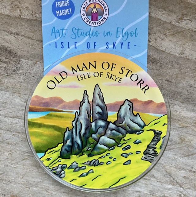 Old Man of Storr fridge magnet - Ise of Skye