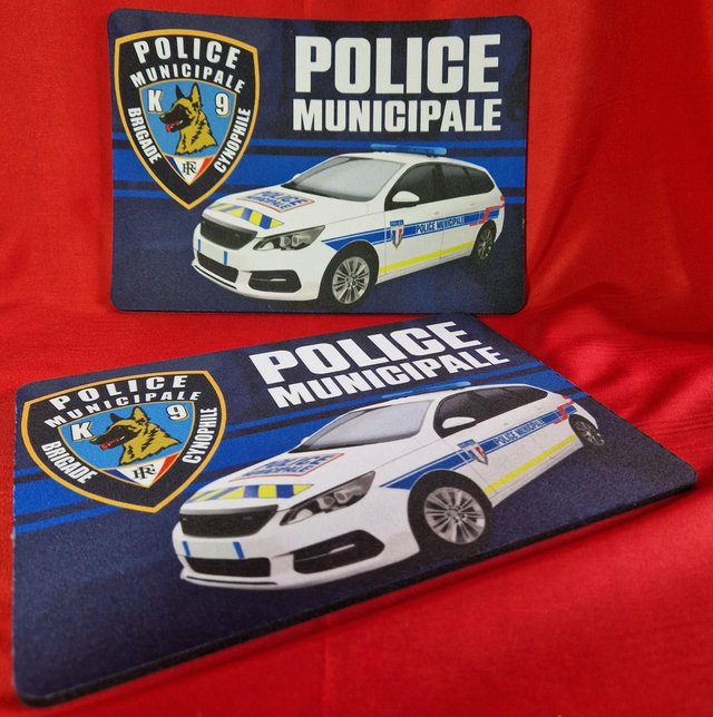 Tapis de souris Police Municipale K9 