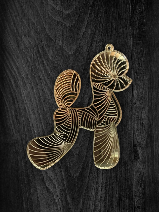 Acryl - Poodle Asian Gold