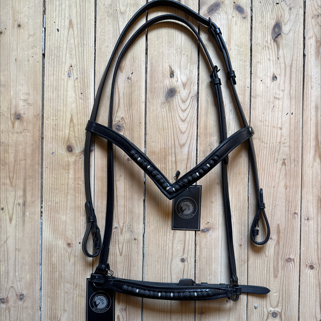 2-teilige Trense Laki: Lava & Kristall