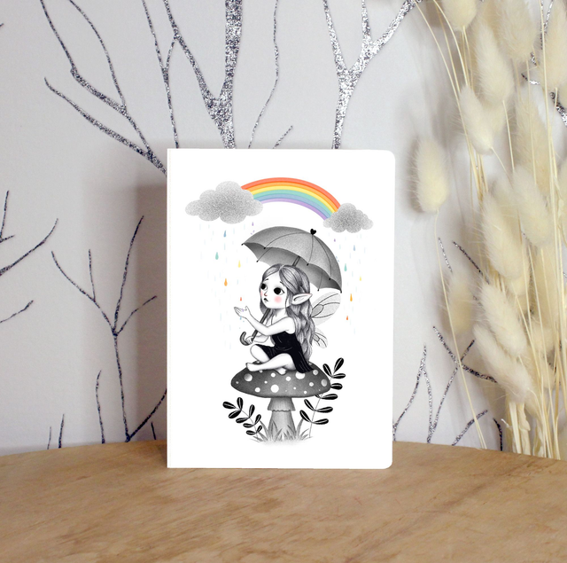 Carte postale "Rainbow Elf"