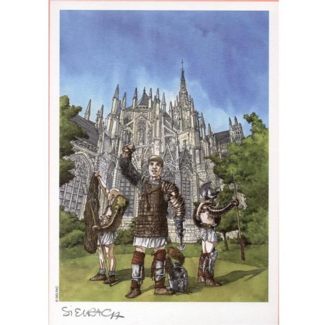 Affiche Evreux 2017 : Ex-libris Laurent Sieurac numéroté &amp; signé A5