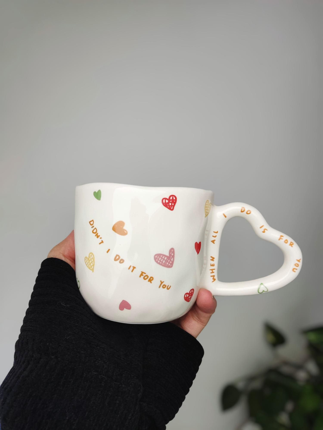 Mug en céramique coeur
