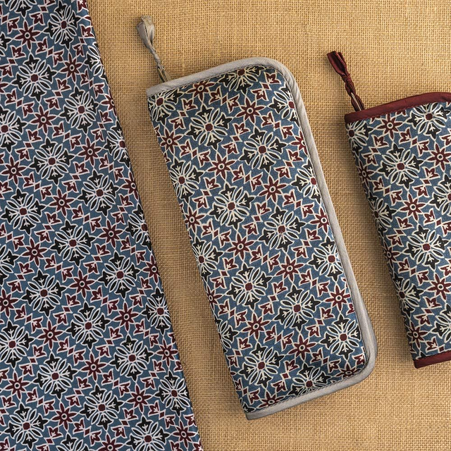 Lantern Moon Needle Cases – Ajrak fabric