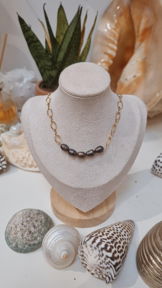 Collier perles d'eau douce 