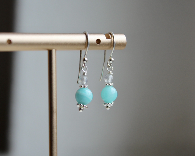 Ohrhänger •Amazonit&Labradorit•