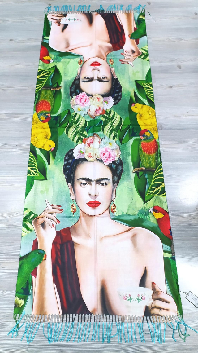 Stola Frida Kahlo Uccelli 
