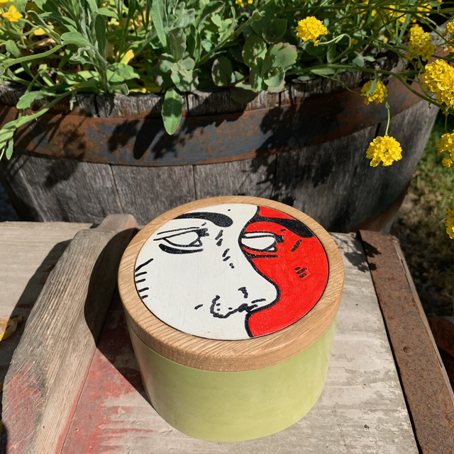 ClaHo Aufbewahrung M Face red/ white