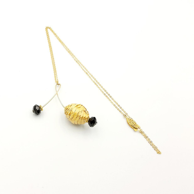Collier seigle et onyx, Collection Astéria