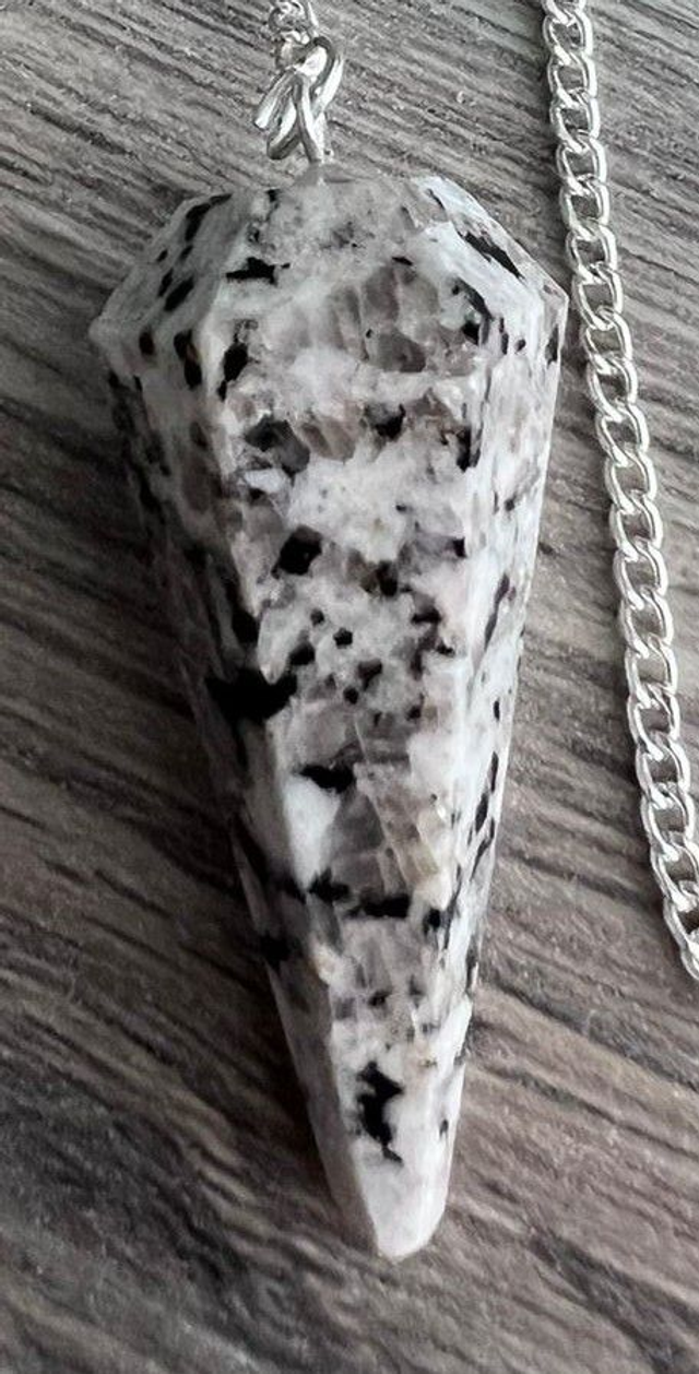 Pendule conique Labradorite Blanche 4.5 cm