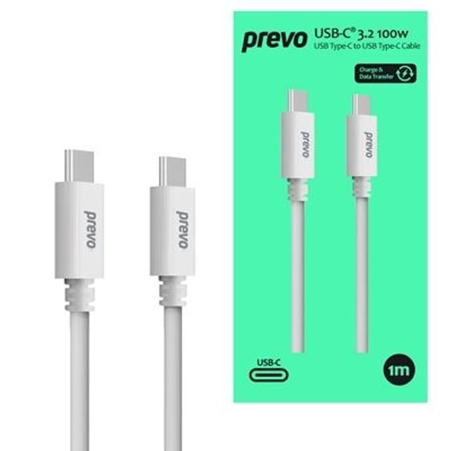 Prevo USB 3.2 100W C To C Cable 20V/5A 10GB/20GB/s