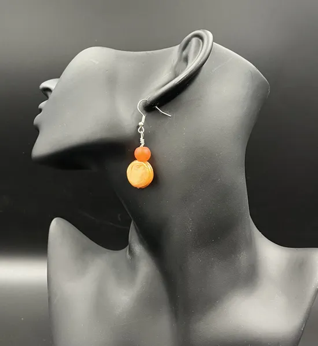 Boucles d&#039;oreilles Orange (10410)