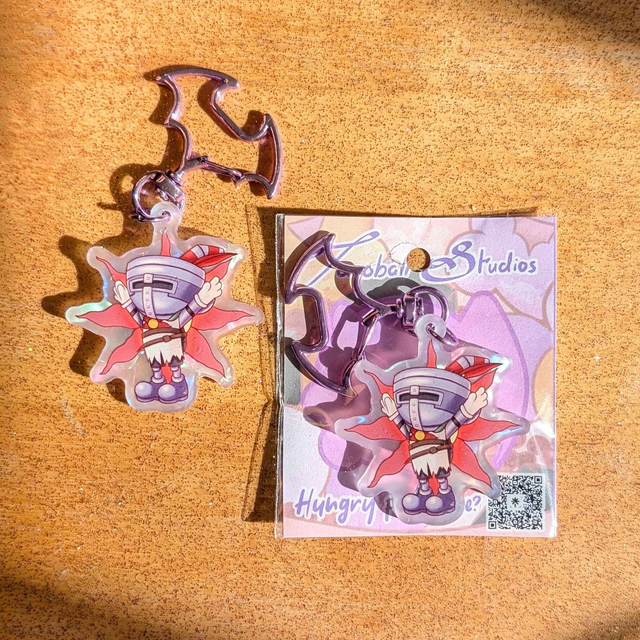 Knight Solaire x Cuphead Keychain