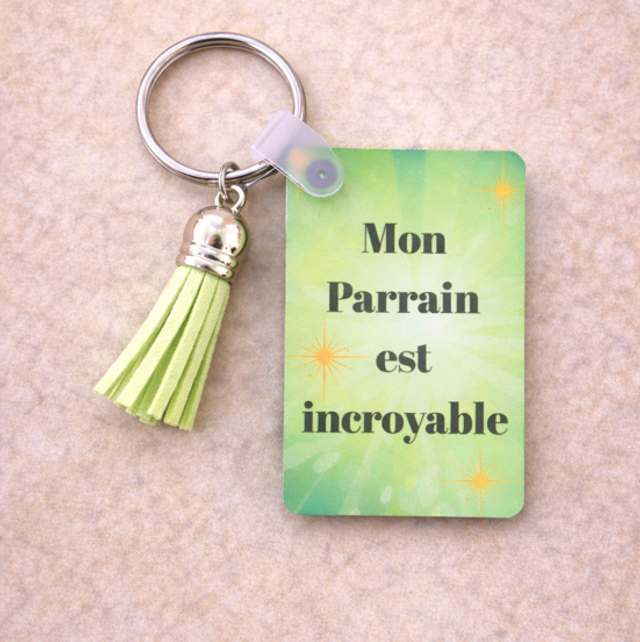 Porte clef - Parrain incroyable 