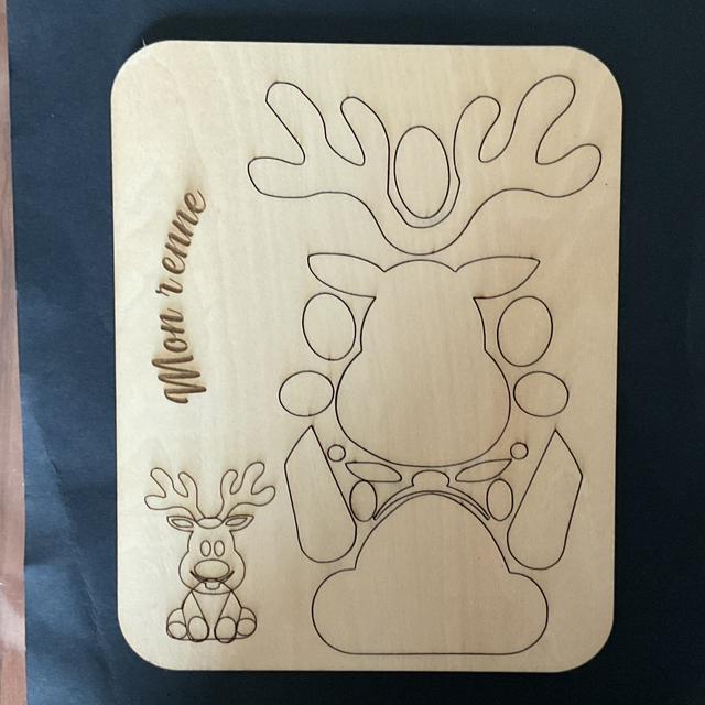 Mon renne à assembler 