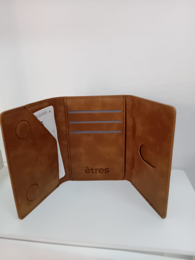 Portacarte magnetico colore brown