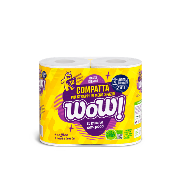 WOW CARTA IGIENICA COMPATTA/4PZ