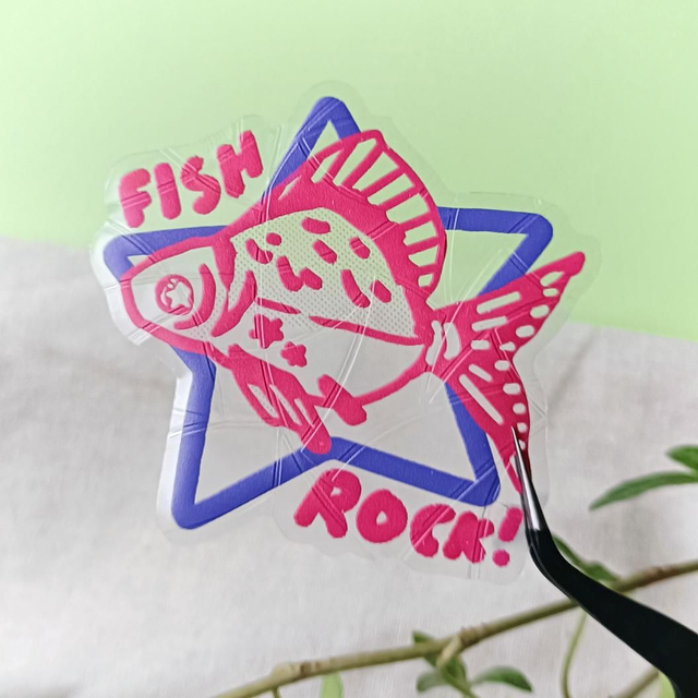 fish rock! - suncatcher
