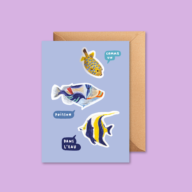 Poisson dans l'eau - Carte