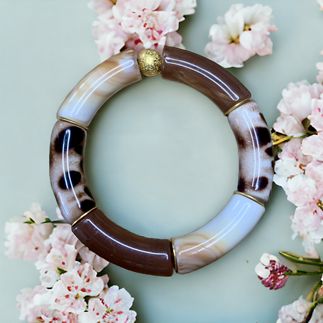 JASMIN Léopard Marron 