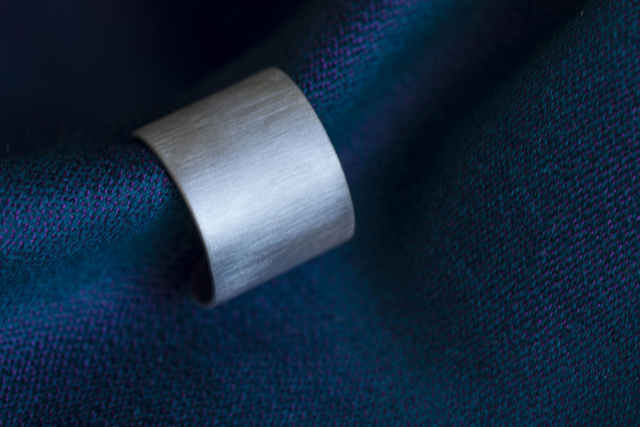 Silver Plain Chunky Ear Cuff