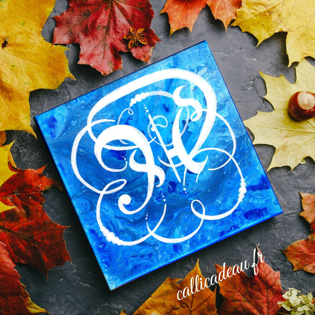 Calligraphie Lettrine A | Tableau Fait Main