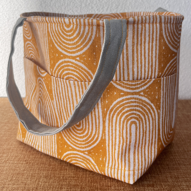Tote Bag – Canvas yellow motif 