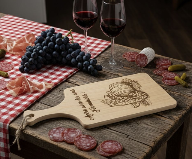 Planche à découpé gravé "Apéro avec des amis Formidables !" + le prénom de votre choix