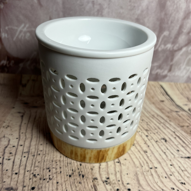 Brûleur céramique blanc classique petit 