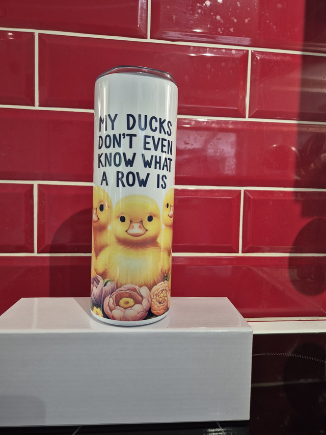 Cute - my ducks don't even know what a row is