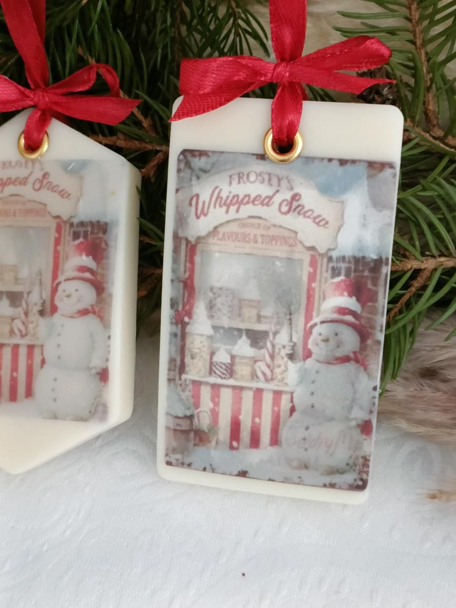 Suspension parfumée de Noël &quot;bonhomme de neige&quot; 